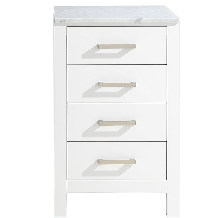 Lexora Jacques Solid Wood Freestanding Bathroom Cabinet & Reviews | Wayfair